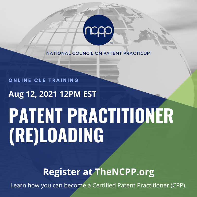 NCPP Patent Practitioner ReLoading